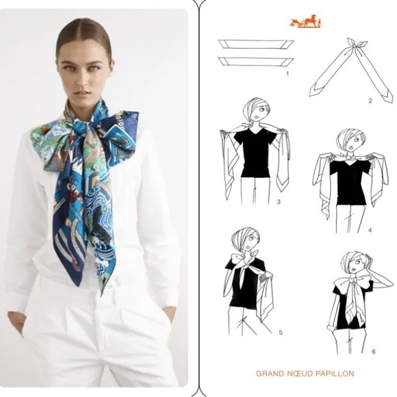 Hermes Carré 90 “Perspective Cavalière” silk scarf - Picture 11 of 12